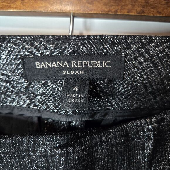 Banana Republic Sloan Metallic Ankle Pant 4 - Picture 3 of 5